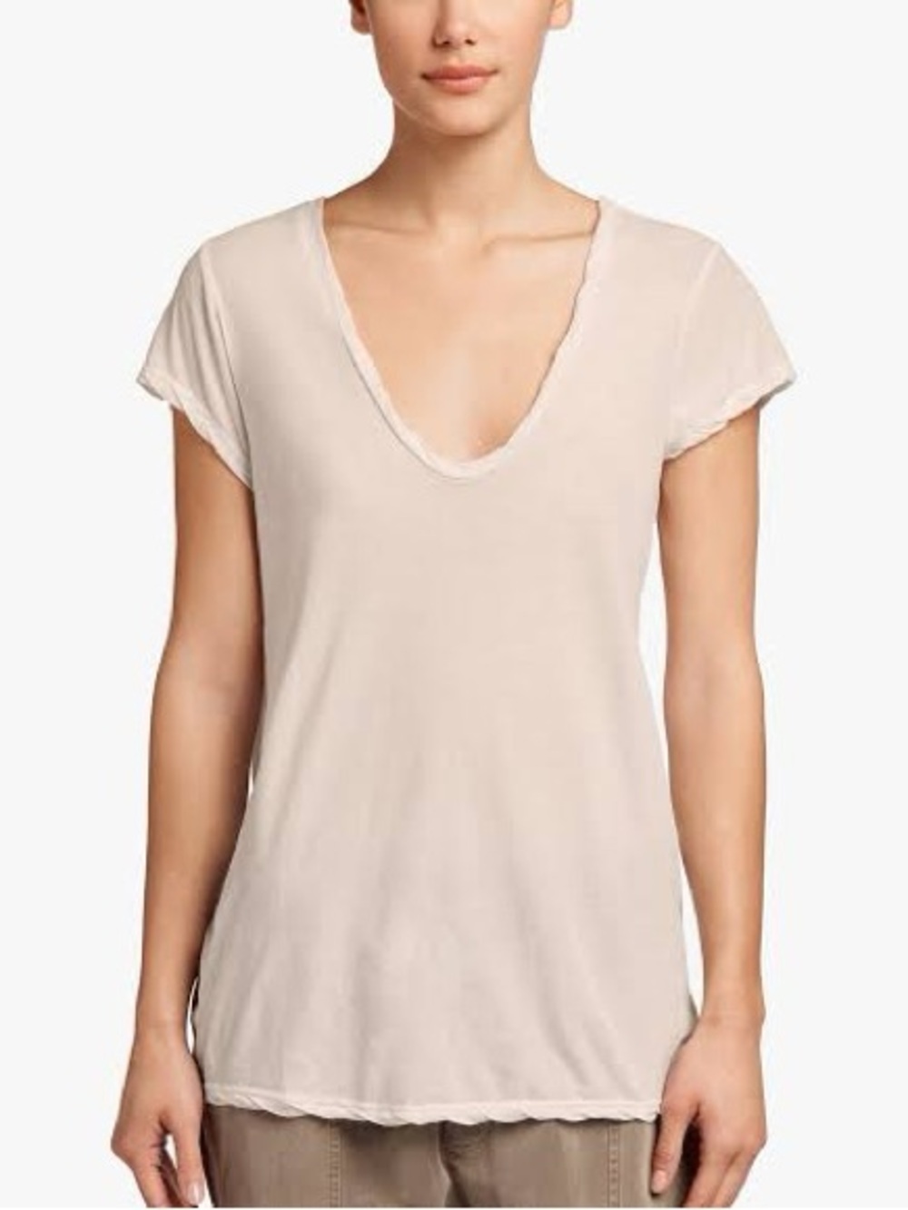 James Perse High Gauge Deep V Tee size 2